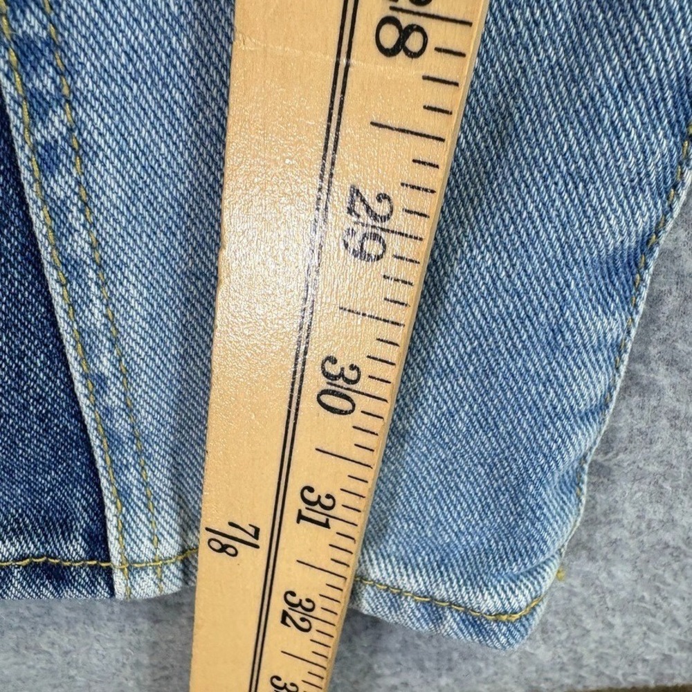 Pacsun Jeans Womens 25 Blue 90s Boyfriend Eco Two Tone Stacked Baggy High Rise - Picture 5 of 11